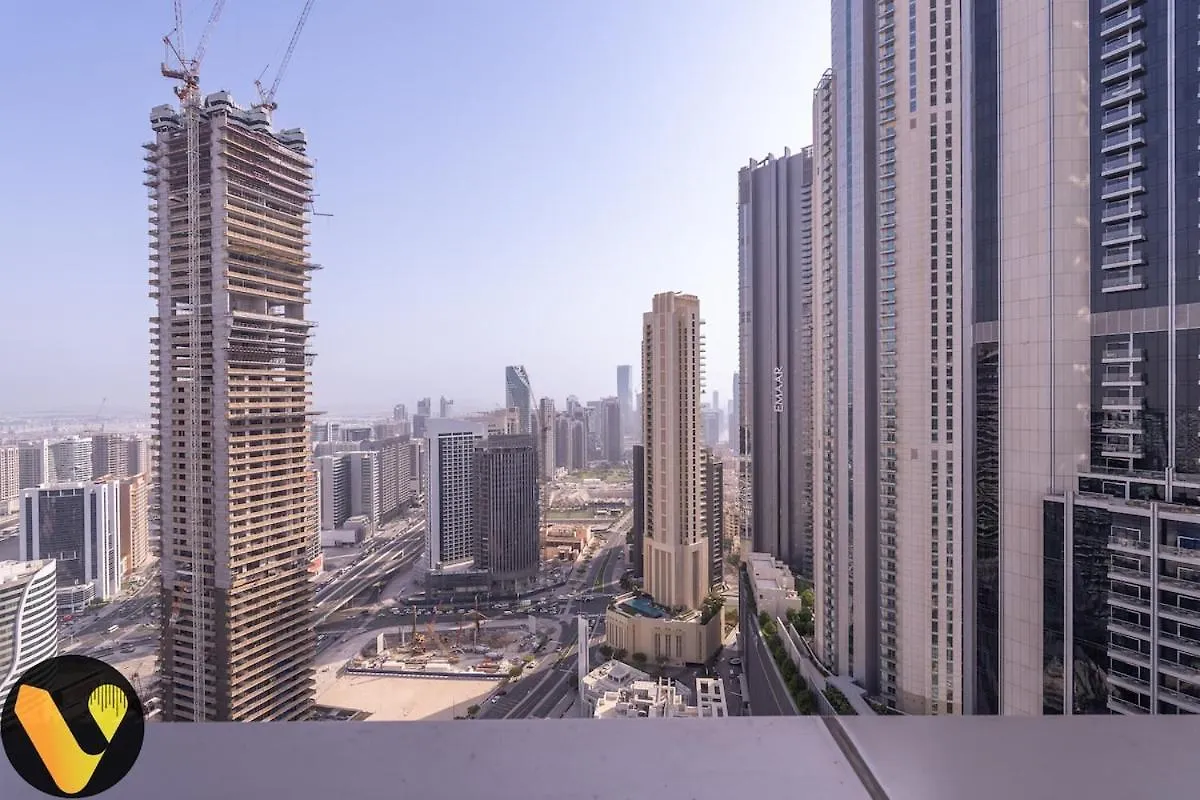 Vogue Damac Mall Street With Burj Khalifa View Dubai Apartment